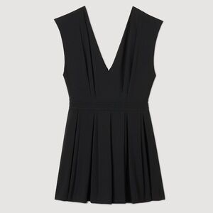 Sandro Elegant Black Romper Beautiful Construction sz 40 est 8